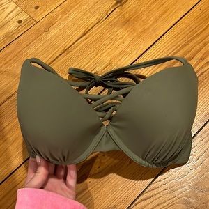 olive green bikini top
